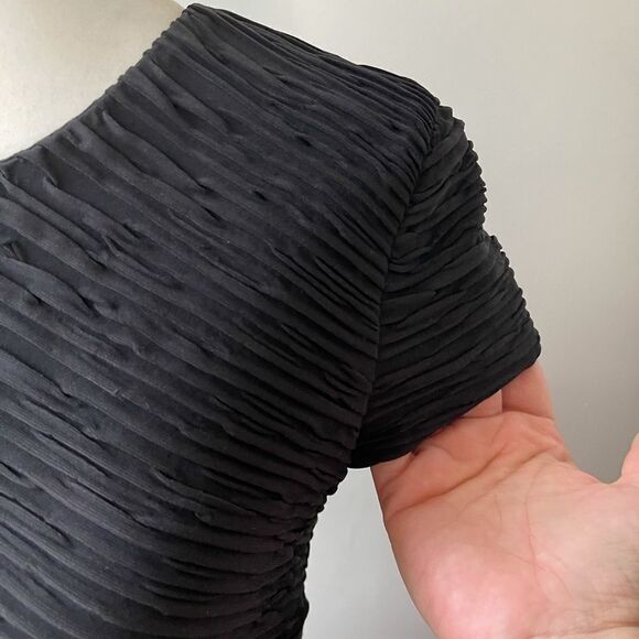 TORN by Ronny Kobo black cap sleeve steath dress - Picture 8 of 14